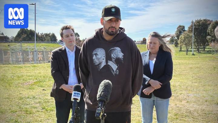 Nick Kyrgios spruiks construction of $9.9 million Gungahlin tennis facility in Canberra's north