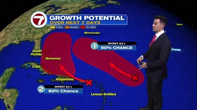 Two tropical systems could develop this week as hurricane season enters its final months 