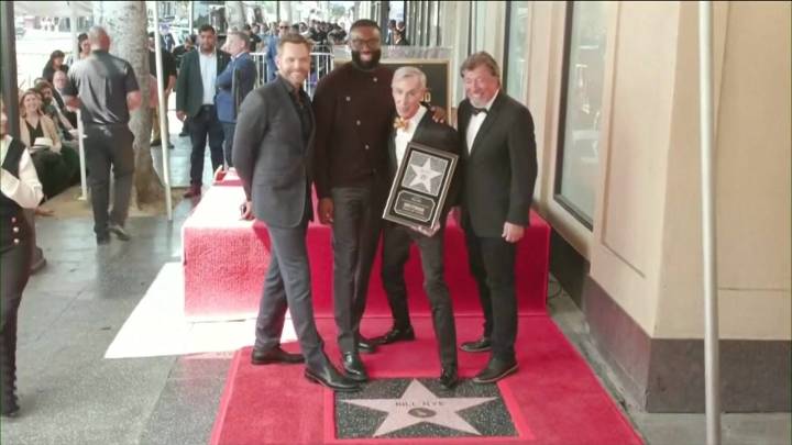 ‘My love for science runs deep’: Jaylen Brown attends Bill Nye the Science Guy’s Hollywood Walk of Fame