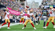 Jake Tonges atrapa un pase desviado y los 49ers vencen a los Seahawks 17