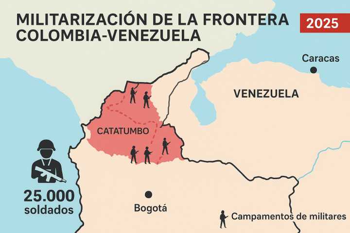 Colombia refuerza militarización en frontera con Venezuela ante creciente tensión