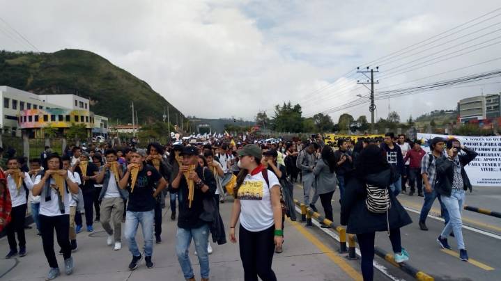La marcha en Colombia, un discurso no oficial que muestra un...