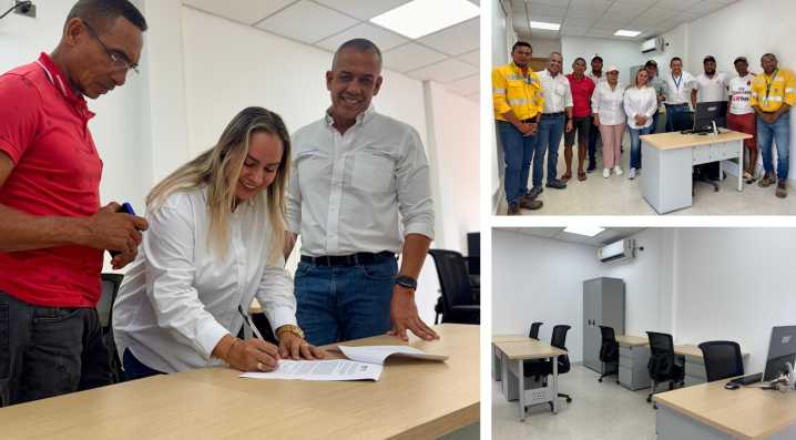 Grupo Prodeco entrega mobiliario de la Inspección de Policía de Boquerón