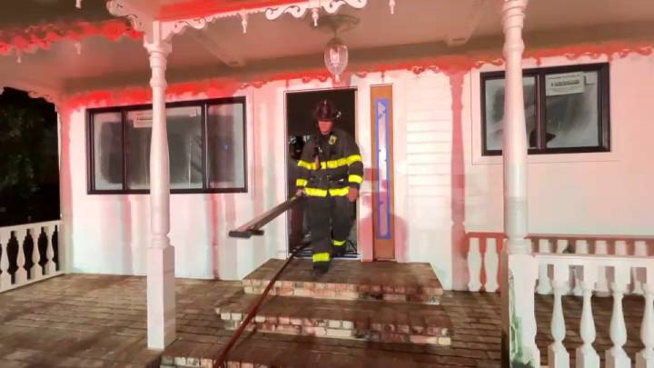Lightning strike sparks Brentwood house fire