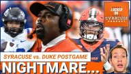 REACTION: Syracuse Football Suffers NIGHTMARE LOSS to Duke | Can Fran Brown RECOVER from this?