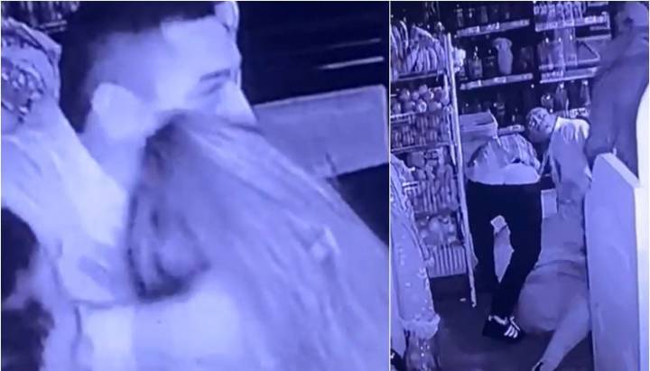 Minutos de terror: mujer sufre es golpeada tras violento asalto a almacén de Lo Prado