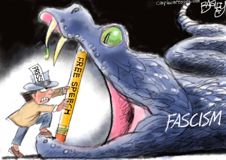 Bagley Cartoon: Free Press, Free Speech