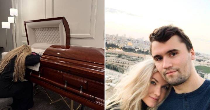Charlie Kirk's Widow Erika Mourns Beside His Casket in Final Goodbye: 'I Love You'