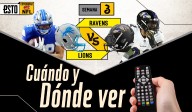 Detroit Lions vs. Baltimore Ravens: ¿Dónde ver y a qué hora es el juego?
