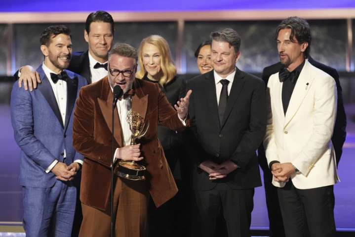 ‘The Studio’ and Seth Rogen have record-setting Emmys as Noah Wyle and ‘The Pitt’ get top drama wins