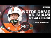 Notre Dame vs. Miami REACTION 🍿 'I'm so proud of the way we played' 