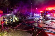 Firefighters rescue cat, person from burning home in Southwest Portland