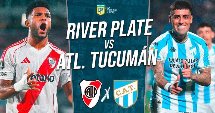 River Plate vs Atlético Tucumán EN VIVO: horario, pronóstico y dónde ver la Liga Profesional