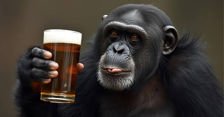 Los chimpancés consumen a diario el equivalente a dos cervezas sin presentar efectos de embriaguez, según expertos