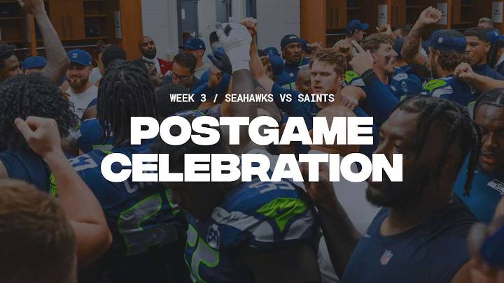 PHOTOS: Seahawks Celebrate 44-13 Win Over The Saints In Week 3