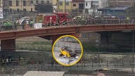 Cercado de Lima: Auto cae de puente en Av. Abancay y deja varios heridos (VIDEO)