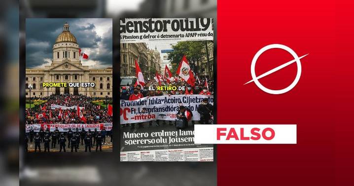 Este video no muestra imágenes de la marcha contra la reforma de la AFP del 13 de septiembre: es un montaje