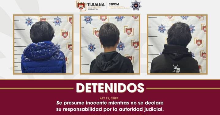 Detienen a tres menores en posesión de droga