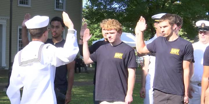 New Navy officers sworn-in during ceremony at The Big E