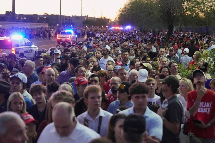 Massive crowds and heavy security as Charlie Kirk memorial begins in Arizona