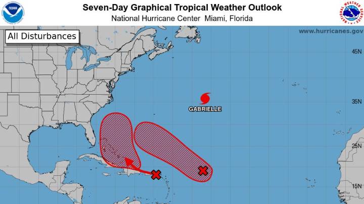 Hurricane Center tracking possible future Humberto and Imelda