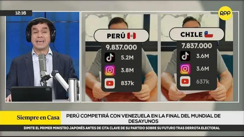 Perú vence a Chile y disputará la final del Mundial de Desayunos con Venezuela