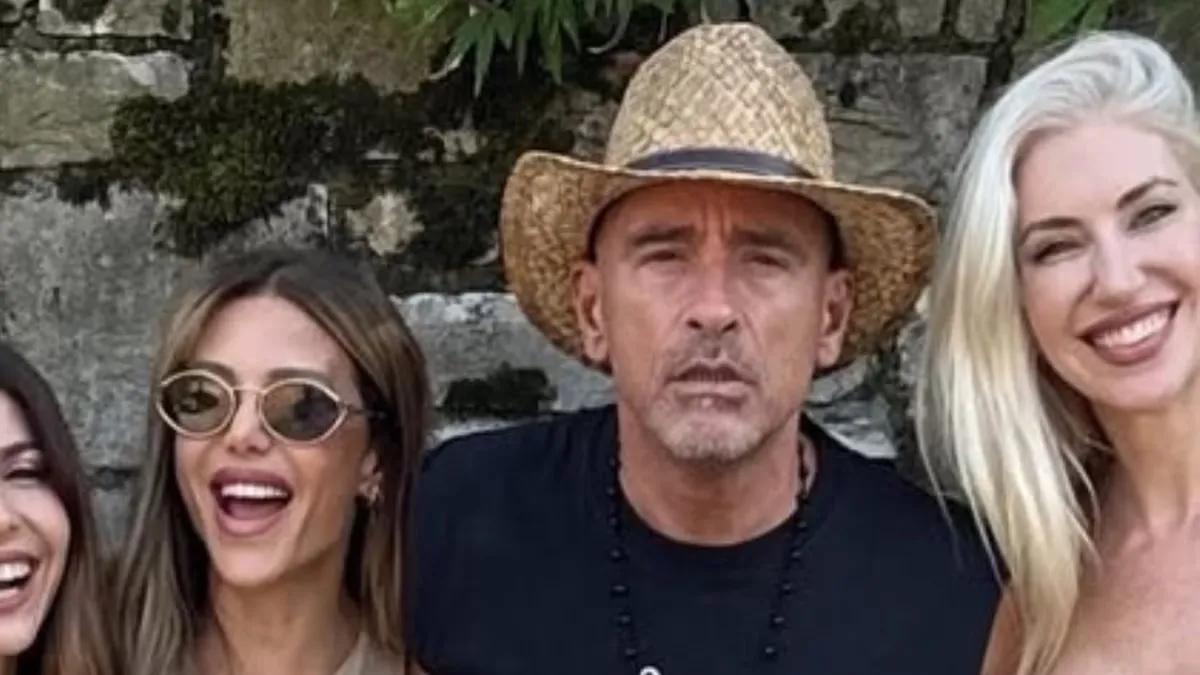 Eros Ramazzotti quiso besar a Evangelina Anderson en plena calle de Milán: la foto