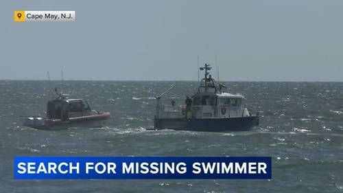 Search to resume Friday for missing swimmer in Cape May, New Jersey