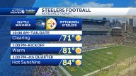 Steelers home opener: Sunny and warm