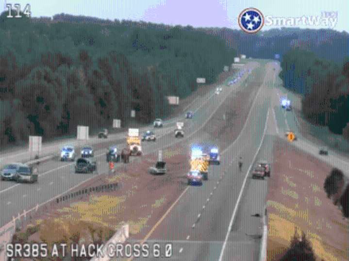 Crash involving several vehicles shuts down 385 near Hacks Cross