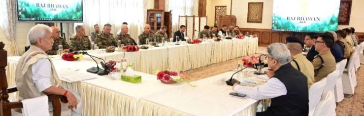 LG J&K chairs Unified Headquarters Meeting