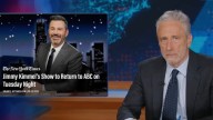 Jon Stewart Celebrates Return of Jimmy Kimmel After ABC Suspension