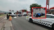 Captan momento en que camioneta arrolla a motociclistas en la México