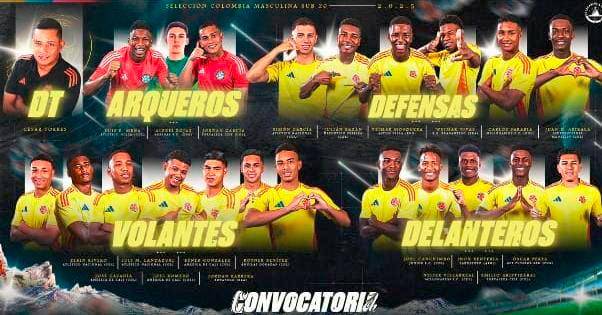 ¡Lista la Tricolor Sub-20! Estos son los 21 elegidos para el Mundial de Chile