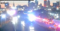 Crash closes WB Interstate 70 at Paseo Tuesday night in Kansas City, Missouri