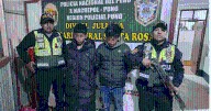 Capturan a dos sujetos con moto robada tras persecución policial en Puno
