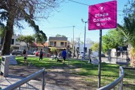 La plaza en Godoy Cruz que ahora tiene una pista para los perros