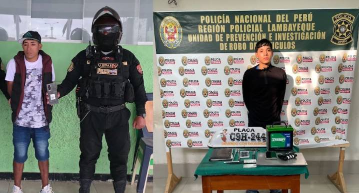 Lambayeque: detienen a presuntos delincuentes armados