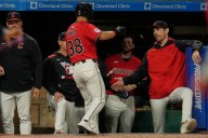 Guardians celebrate 3-2 victory over Royals