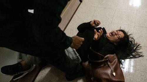 ICE officer seen pushing woman to the floor at NY immigration court