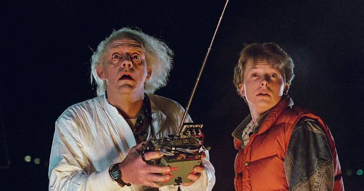 Marty McFly takes the DeLorean to Baltimore, traveling in time from 1985 to 2026