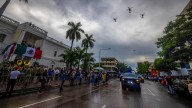 Baja afluencia marca desfile por la Independencia de México en Culiacán
