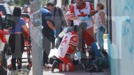 Impactante choque de motociclista al conducir a velocidad inmoderada