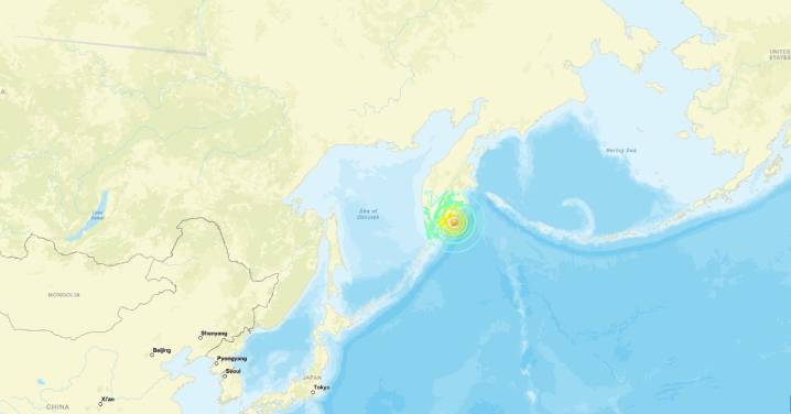 Se registra sismo de magnitud 7.4 frente a la costa de Rusia en el Pacífico