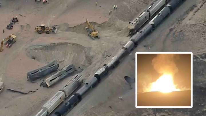 NTSB, Union Pacific Mum On Hazardous Cargo On Train Near Gas Line Breach