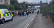 Pro-Palestine protesters march on Edinburgh Leonardo factory in latest demonstration