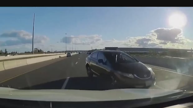 Police release dashcam video of 'shocking' wrong-way highway driver in Milton