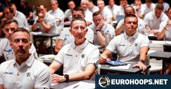 Euroleague Basketball officials gather in a pre-season meeting at Thessaloniki