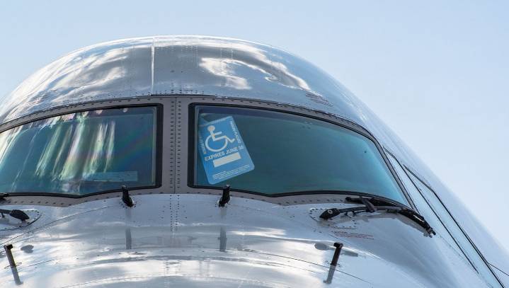 Air Force One Now Equipped With Handicap Parking Pass