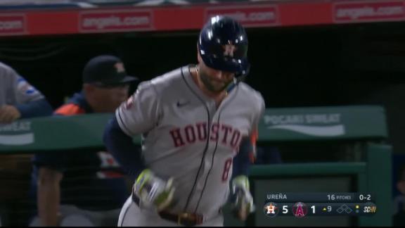 Walker hits 2 homers as Astros beat Angels 6-1 after getting knocke...